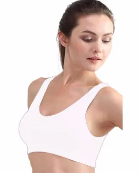 Air Bra in Pakistan - White - Non Wired & Single Padded - 2B-118