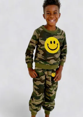 Camo Emoji Smiley Track Set