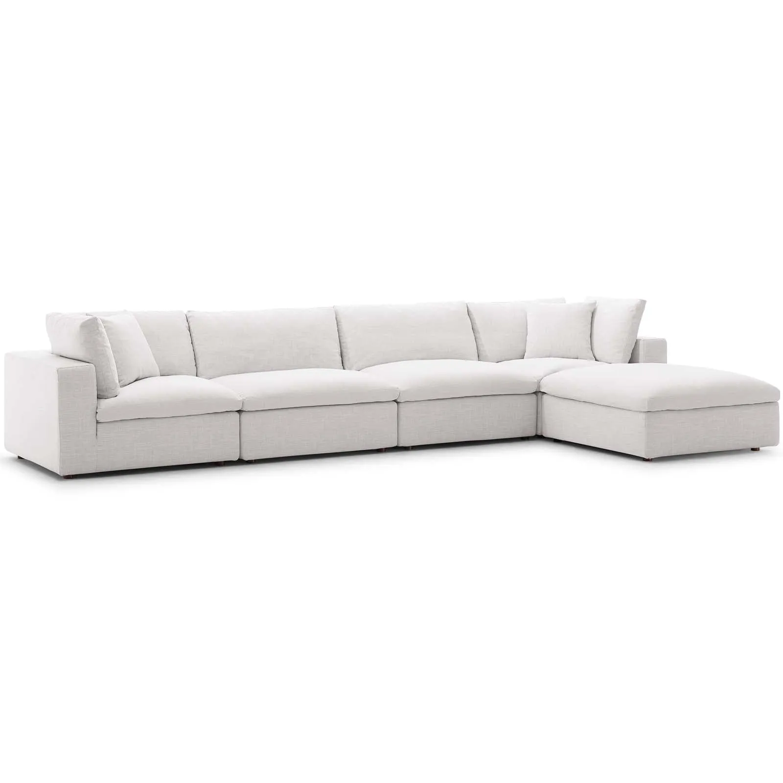 Commix Down Filled Overstuffed 5 Piece Sectional Sofa Set by Modway