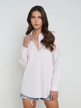 Layla Back-Vent Poplin Tunic