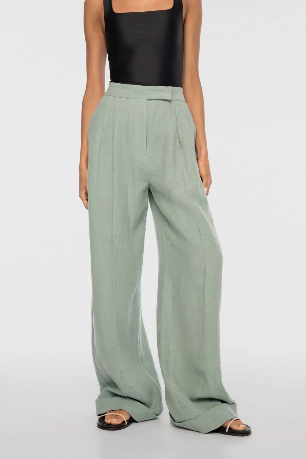 Linen Wide Leg Pants