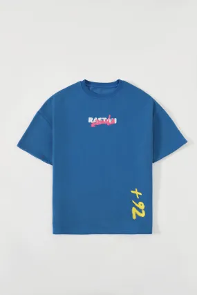 " 92" ROYAL BLUE PATCH T SHIRT